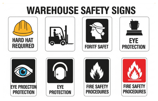 Wearhouse Signage & labels